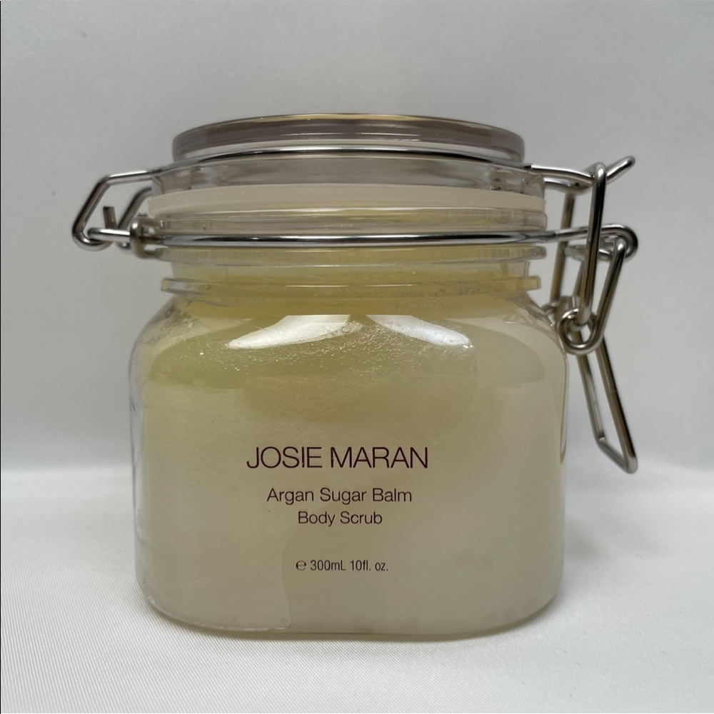 NEW JOSIE MARAN Argan Sugar Balm Body Scrub in Strawberries and Whipped Cream